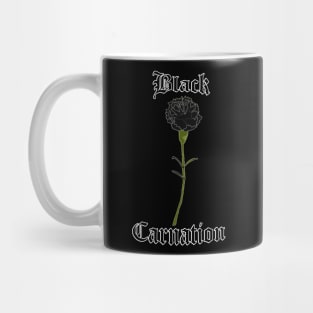 Black carnation – Gothic flower Mug